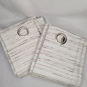 Eclipse Blackout 2 Curtain Panels Gray Brown 50"x84" Grommets